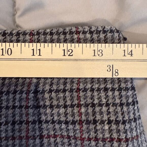 NWT ZARA Houndstooth Mini Skirt Side Zip Black Gray Red Size Small - Picture 11 of 13